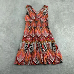 Rabbit Rabbit Designs Multicolor Dress Size 14 Polyester & Spandex 4664